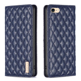 Diamond Lattice Magnetic Leather Flip Phone Case, For iPhone SE 2022 / SE 2020 / 8 / 7, For iPhone XS Max, For iPhone XS / X, For iPhone XR